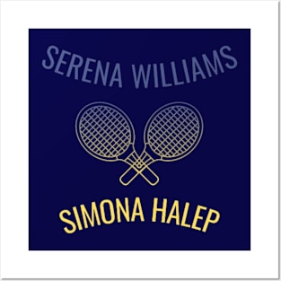 SERENA WILLIAMS X SIMONA HALEP Posters and Art